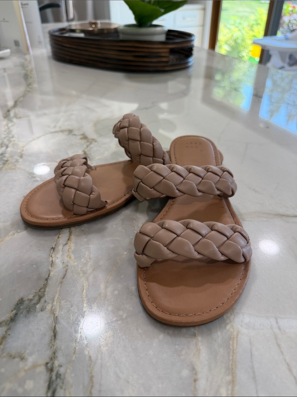 a new day Braided Double-Strap Slide Sandals — Taupe - Picture 1 of 3